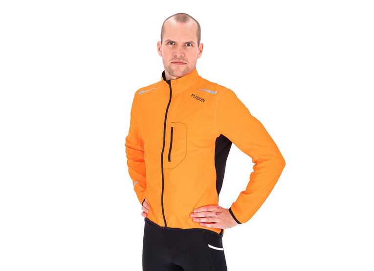 Fusion S1 run jacket oranje heren