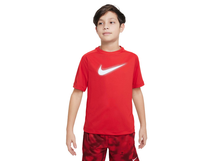 Nike Multi Trainings t-shirts University Red/Wit KIDS