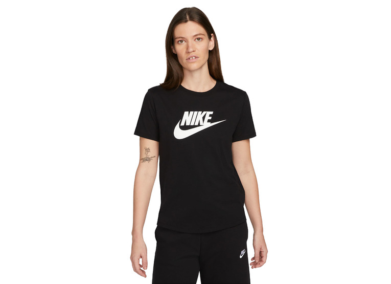 Nike Sportswear Essentials Trainings T-shirts Zwart/Wit dames