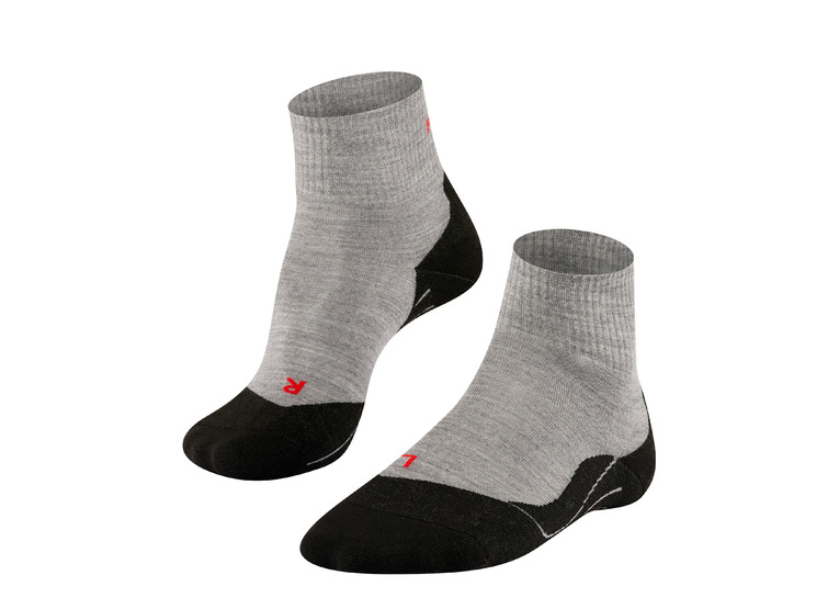 Falke TK5 wander short trekkingsokken lichtgrijs heren