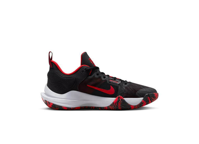 Nike Giannis Immortality 2 basketbalschoenen Zwart/Wolf Grey/University Red heren
