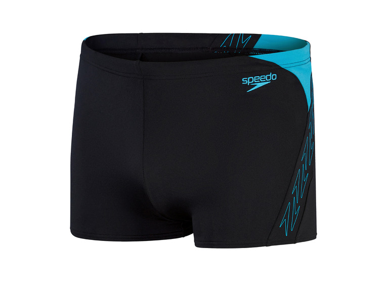 Speedo Boom spliced aquashort Black/Bolt heren
