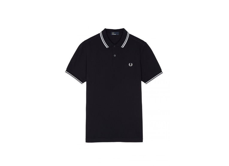 Fred Perry slim fit twin polo navy/wit heren