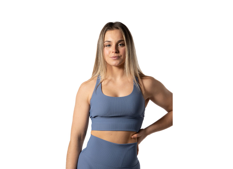 Aesthetic Wolf Ribbed v2 Sports Bra Blueberry dames