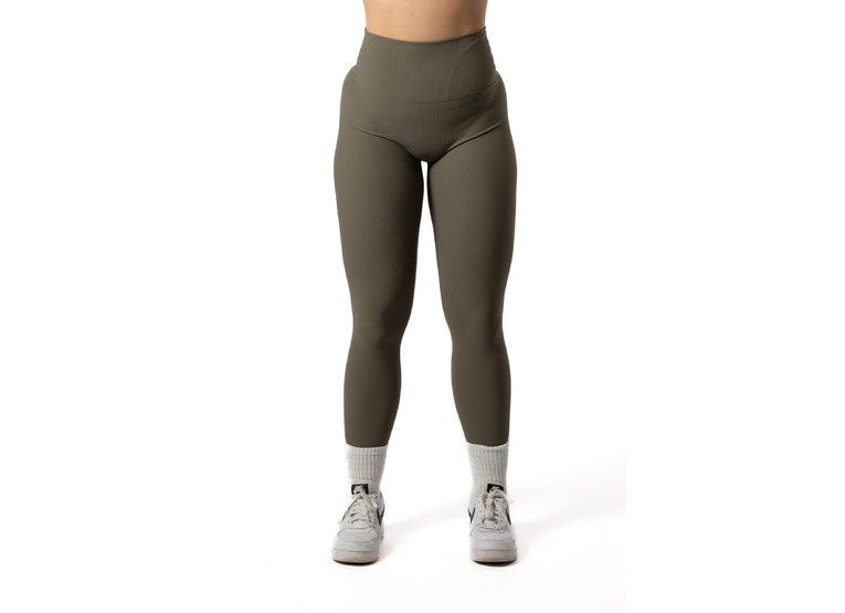 Aesthetic Wolf Ribbed v2 Scrunch Seamless Legging sage green dames