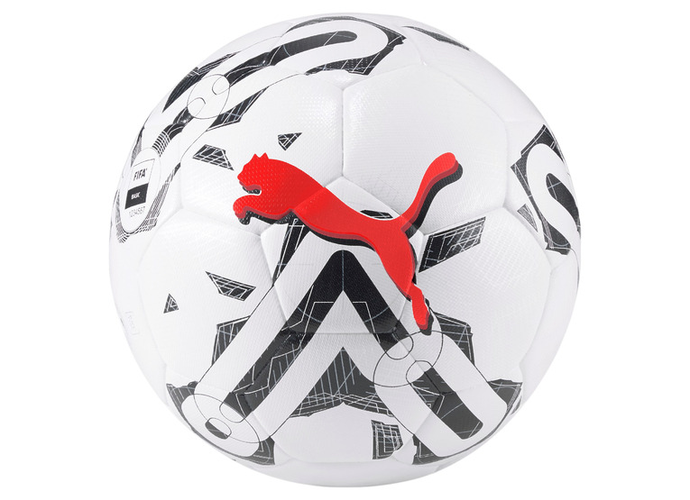 Puma Orbita 4 HYB FIBA basic voetbal wit/zwart/rood