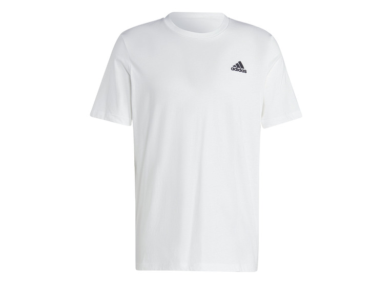 Adidas Essentials Geborduurd Small Logo T-shirt wit heren