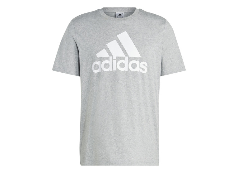 Adidas Essentials Big Jersey Big Logo T-shirt grijs heren