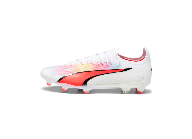 Puma Ultra Ultimate FG/AG voetbalschoen wit/fire orchid