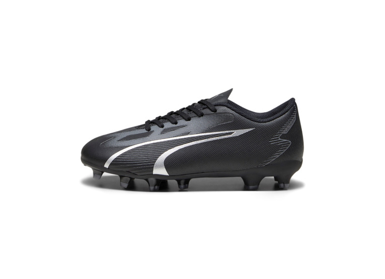 Puma Jr. Ultra Play FG/AG voetbalschoen zwart/asphalt KIDS