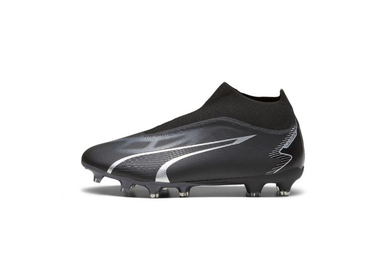 Puma Ultra Match+ veterloze FG/AG voetbalschoen zwart/asphalt