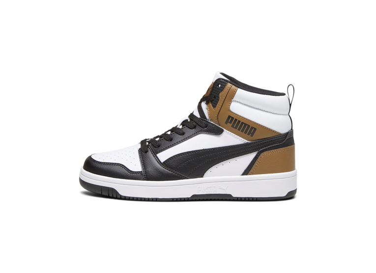 Puma Rebound v6 sneaker wit/zwart/chocolate chip heren