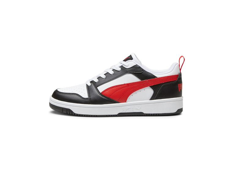 Puma Rebound v6 Low sneakers wit/zwart/rood heren