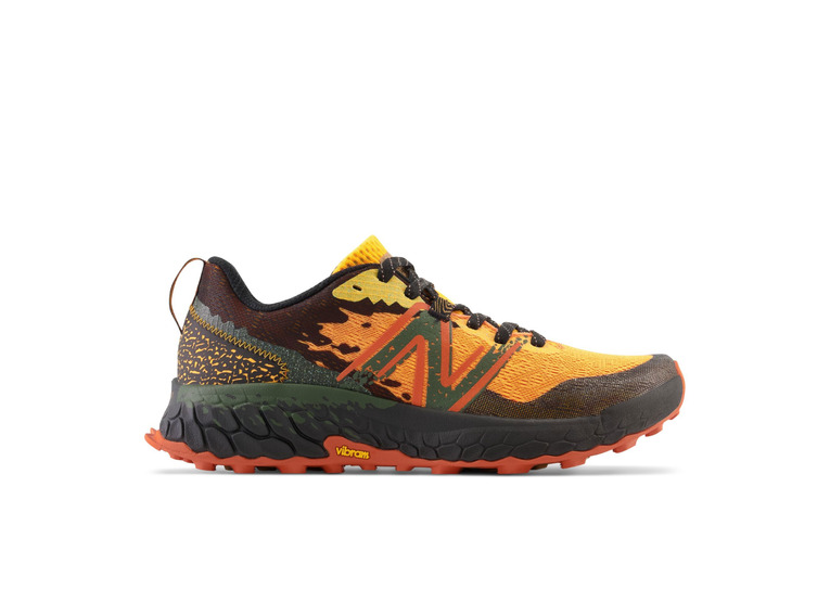 New Balance Fresh Foam X Hierro v7 trailschoenen Hot Marigold / Black heren