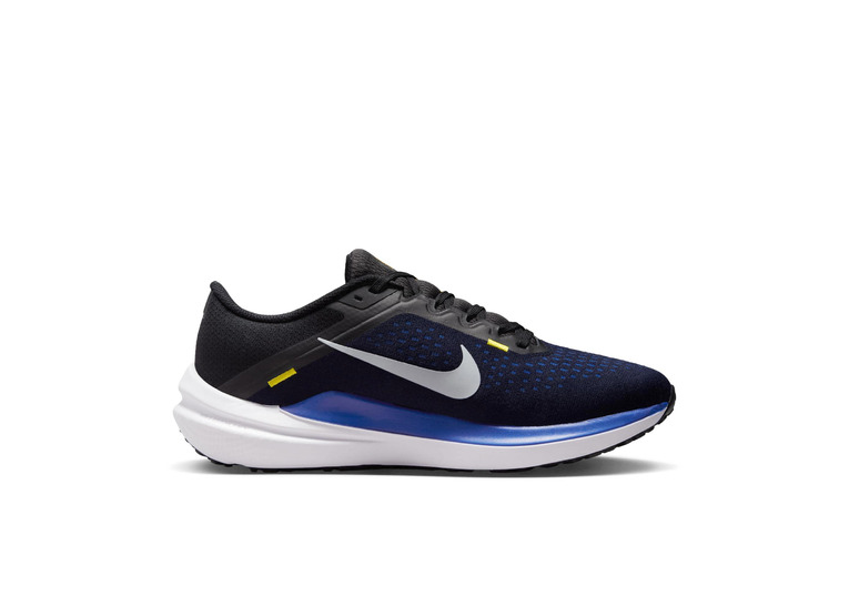 Nike Winflo 10 loopschoenen Zwart/Racer Blue/High Voltage/Wolf Grey heren