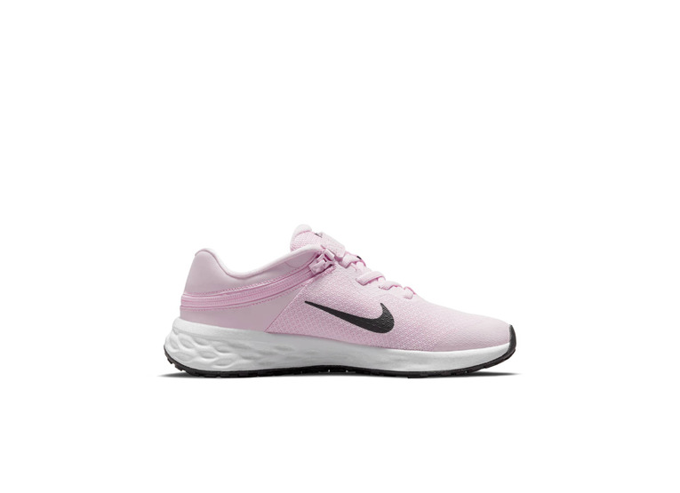 Nike Revolution 6 FlyEase loopschoenen Pink Foam/Zwart KIDS