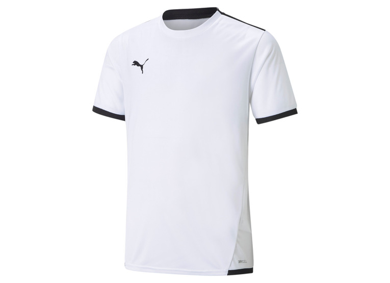 Puma Jr. teamLIGA voetbalshirt wit/zwart KIDS