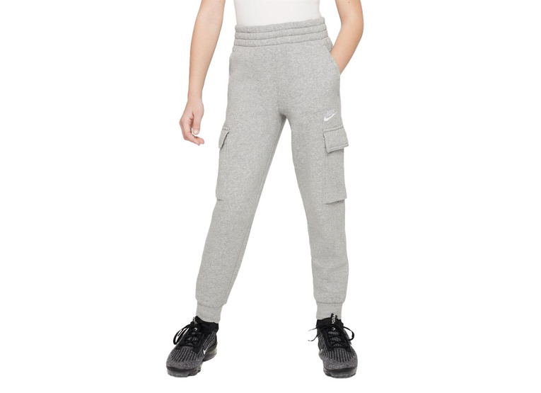 Nike Sportswear Club fleece cargo trainingsbroek grijs KIDS