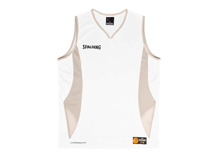 Spalding jam tank top wit/zilver kids + volwassenen