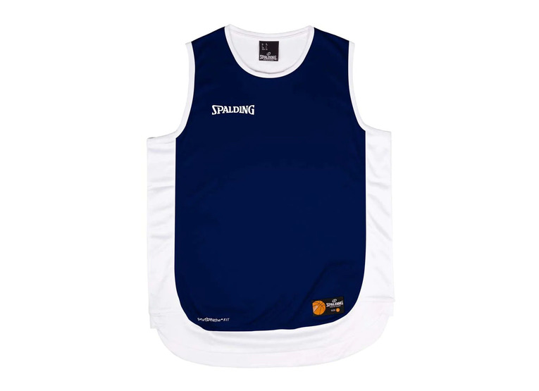 Spalding Hustle Tank top navy/wit heren