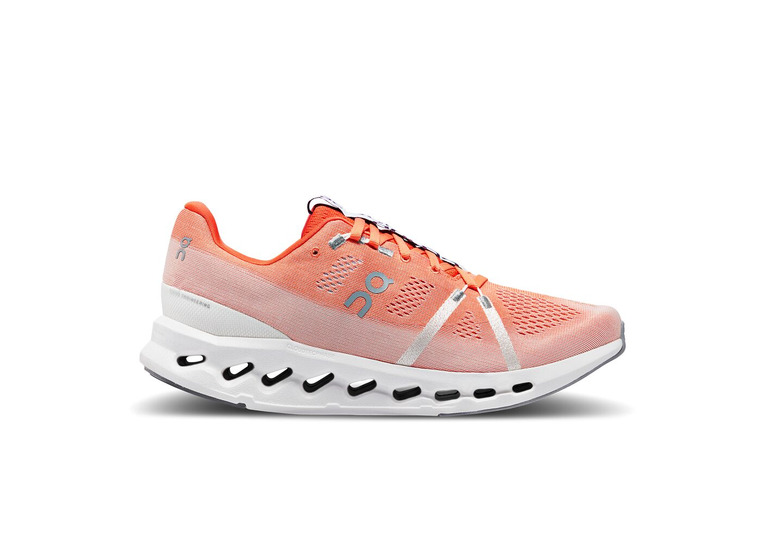 On Cloudsurfer loopschoen flame/wit dames