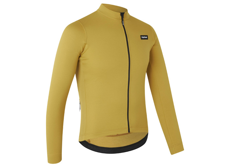 GripGrab Gravelin MerinoTech Thermal long sleeve mosterdgeel heren