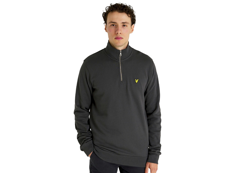 Lyle & Scott quarter zip sweater grijs heren