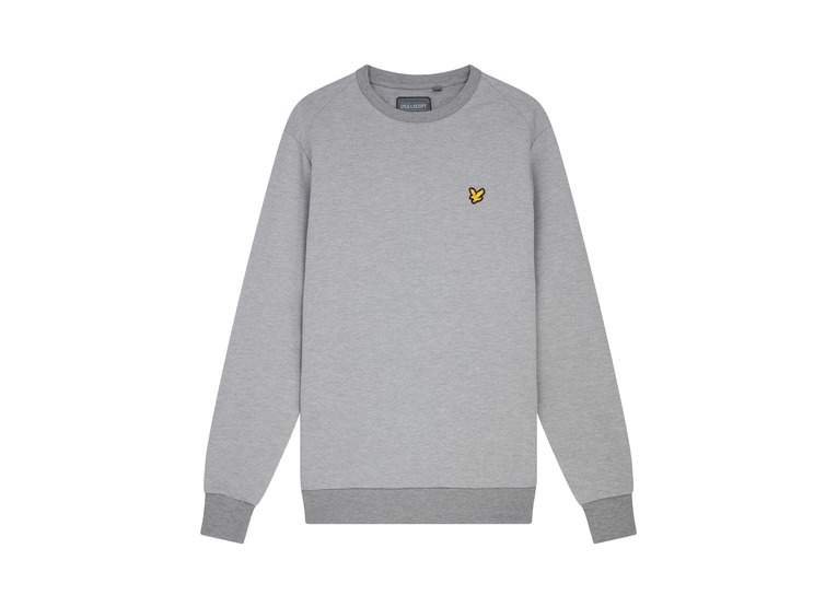 Lyle & Scott Sports Crew Neck Fly Fleece sweater grijs heren