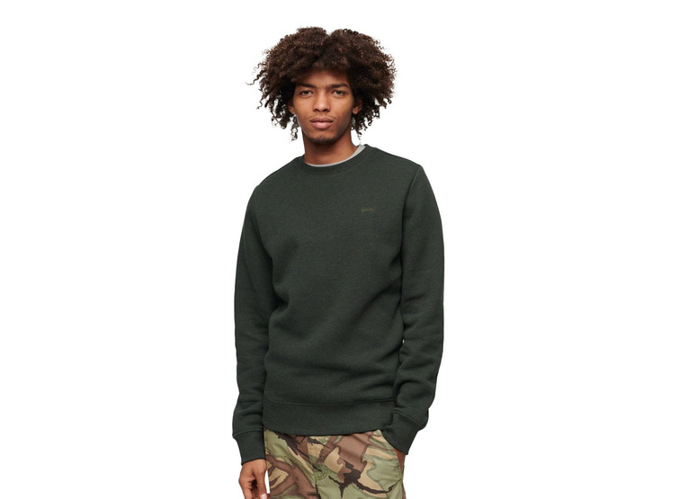Superdry Essential logo sweatshirt groen heren