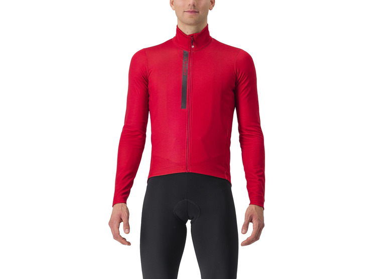 Castelli Entrata thermal jersey pompeian rood heren