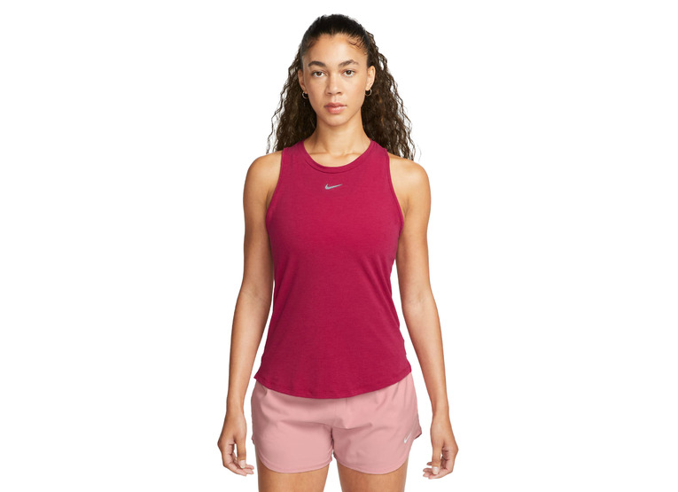 Nike Dri-FIT One Luxe trainings topje Noble Red dames