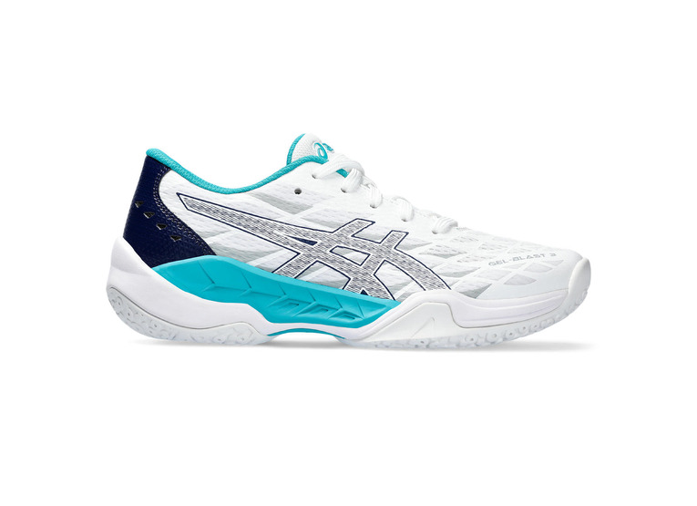 Asics Gel-Blast SG indoorschoen wit/peacoat KIDS