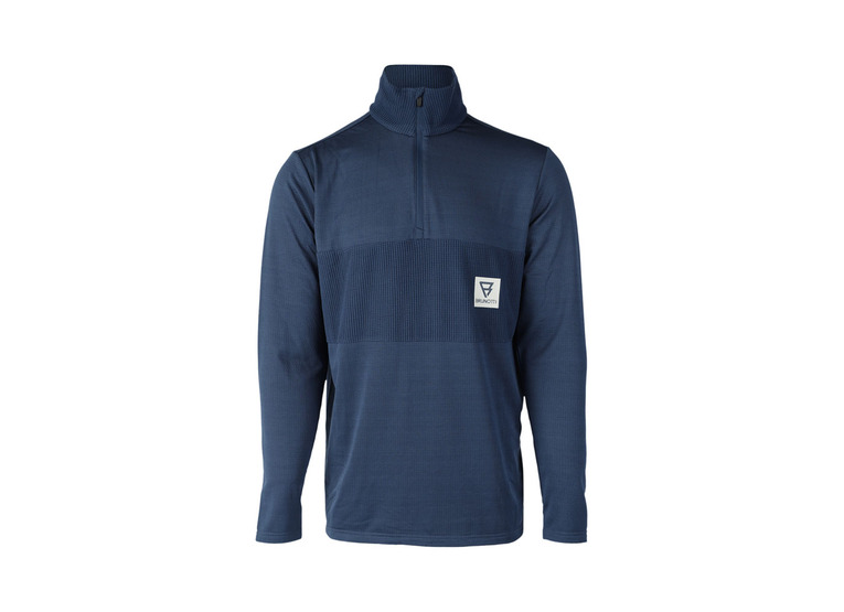 Brunotti Keanu grid fleece nachtblauw heren