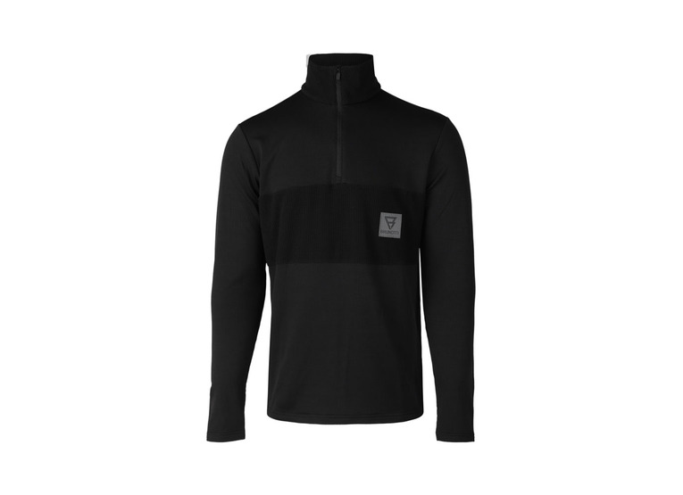 Brunotti Keanu grid fleece zwart heren
