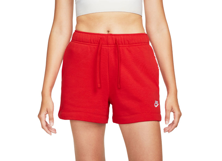 Nike Sportswear Club Fleece Trainingsshort University Red/Wit dames