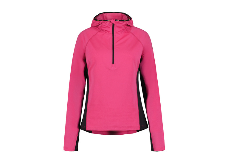 Rukka Mylly 1/4zip sweatshirt met kap roze dames