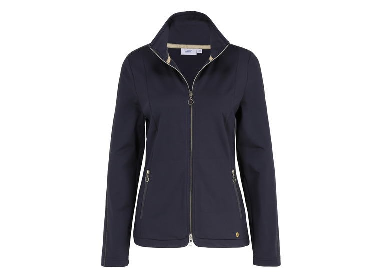 Joy Leonore sweatjack donkerblauw dames