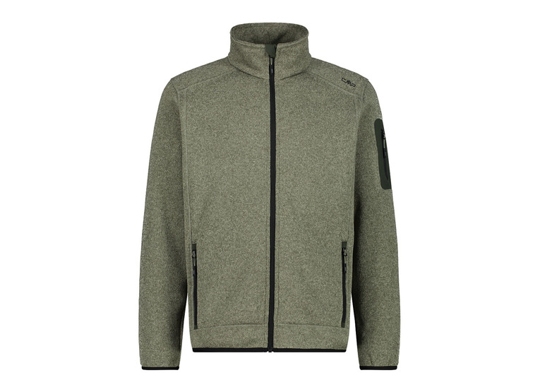 CMP melange knit tech heavy fleece groen heren