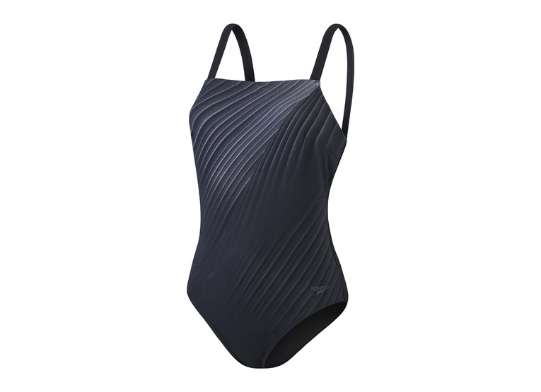 Speedo ECO Amberglow shaping badpak Black/USA Charcoal/White dames