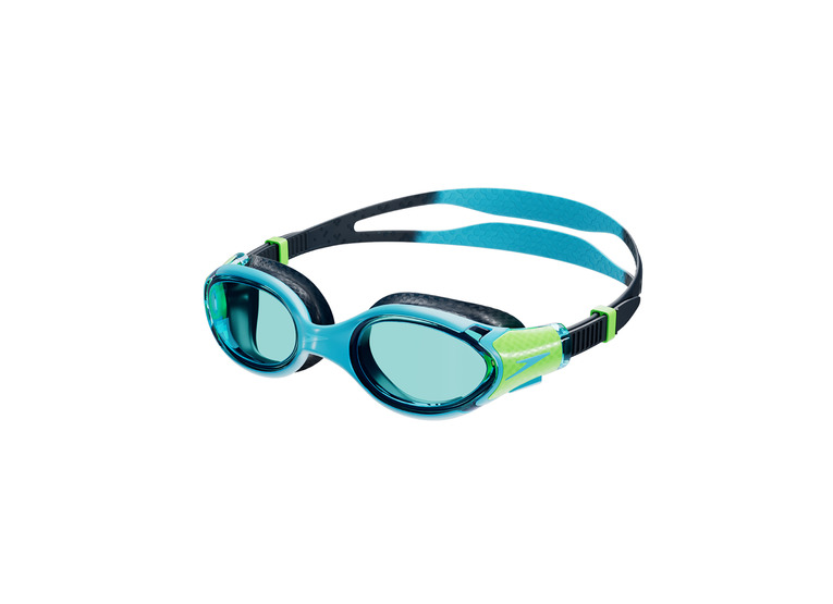 Speedo Biofuse junior goggle Hypersonic Blue/True Navy/Lumo Green/Blue KIDS
