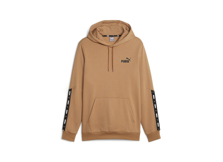 Puma Essentials+ tape fleece hoodie toasted heren