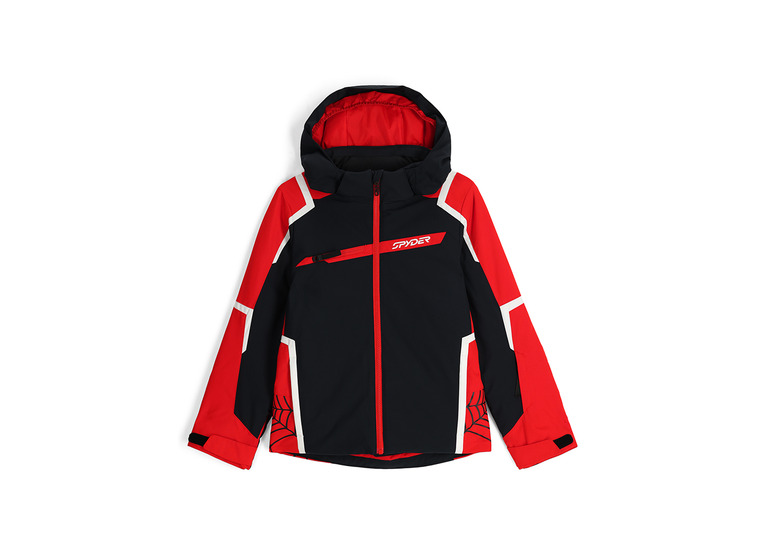 Spyder Challenger skijas zwart/rood KIDS