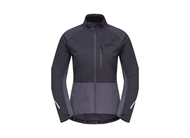 Jack Wolfskin Morobbia softshell fietsjack graphite dames