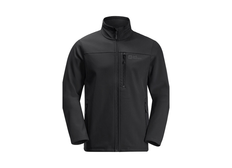 Jack Wolfskin Whirlwind softshell jack zwart heren