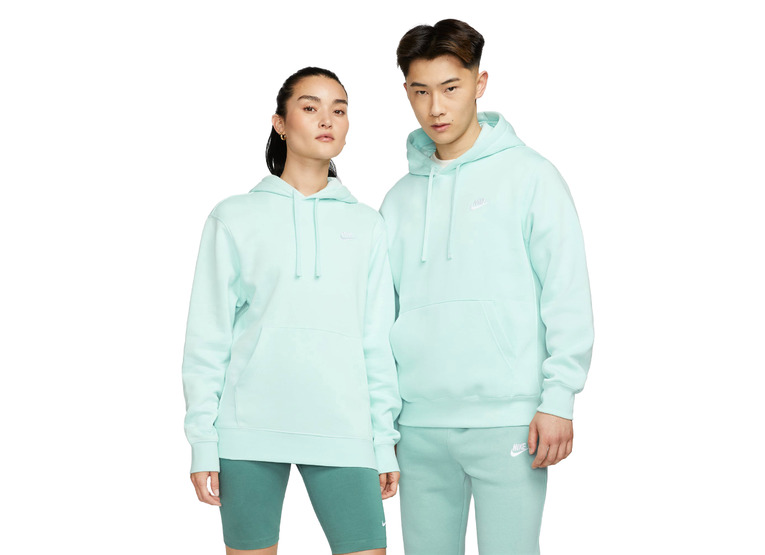 Nike Sportswear Club Fleece training hoodie Jade Ice/Wit heren