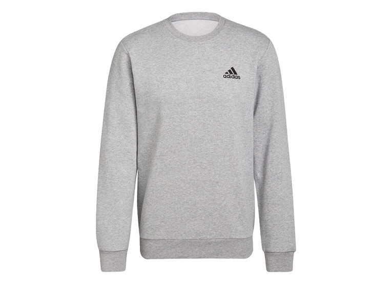 Adidas Essentials Fleece Sweatshirt Medium Grey Heather / Black heren