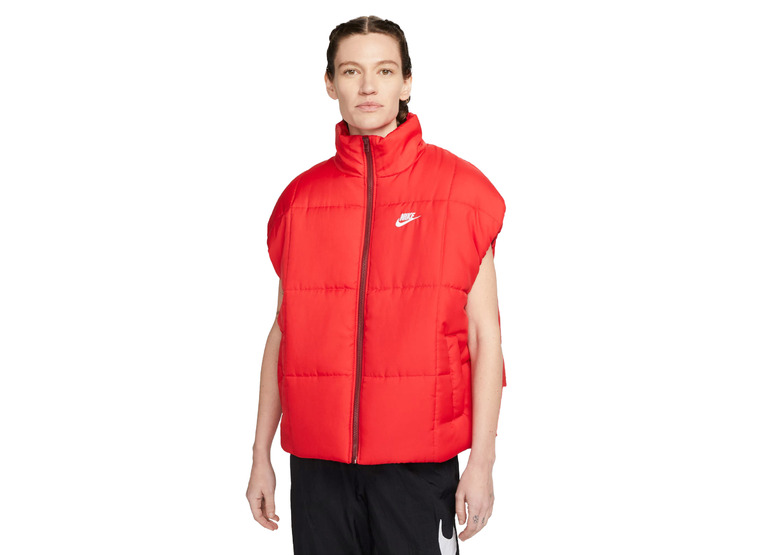 Nike Sportswear Classic Puffer jas University Red/Wit dames