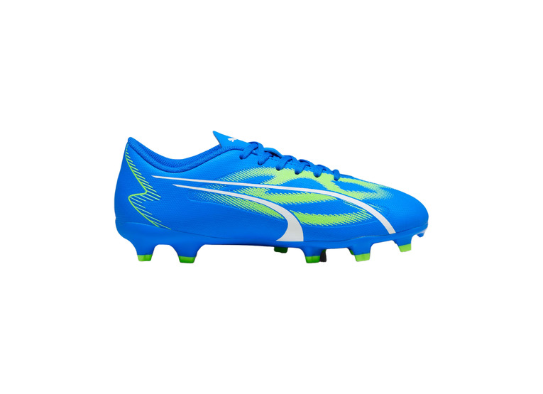 Puma Ultra Play FG/AG voetbalschoen ultra blauw/pro groen KIDS