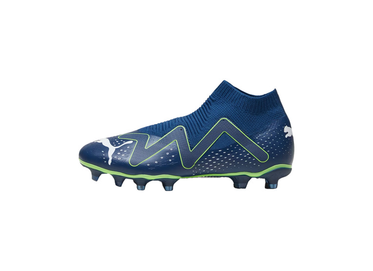 Puma Future Match+ veterloze FG/AG voetbalschoen persian blauw/pro groen