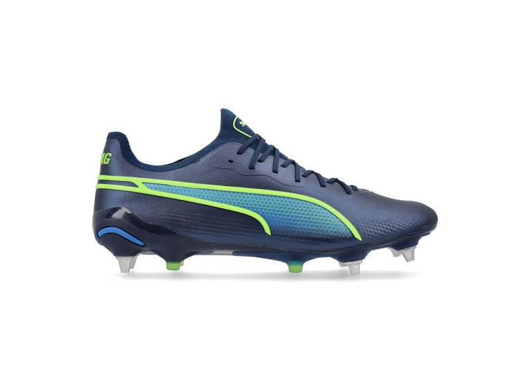 Puma King Ultimate MxSG voetbalschoen persian blauw/pro groen